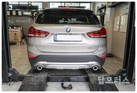 BMW X1 F48 전용 견인장치 장착하고 트레일러 모드 활성화해 안전하게 카라반 견인합니다~ 수입차 견인고리 전문 수원 답모터스 / 수원 호매실동