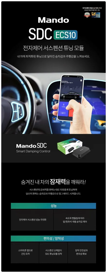 제네시스 GV80 전자제어 서스펜션 SDC 만도 ECS10 튜닝!! 스마트폰 어플로 승차감을 개선할 수 있다고?! 스포츠 주행부터 부드러운 승차감까지 감쇠력 조절을!! / 수원 호매실동