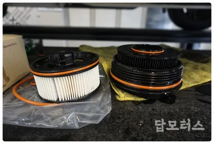 싼타페 TM 디젤 연료필터 3만 km~4만 km 교환주기 놓치지 마세요~ Feat. ERC 수분 제거제 디젤 연료첨가제!! / 수원 호매실동
