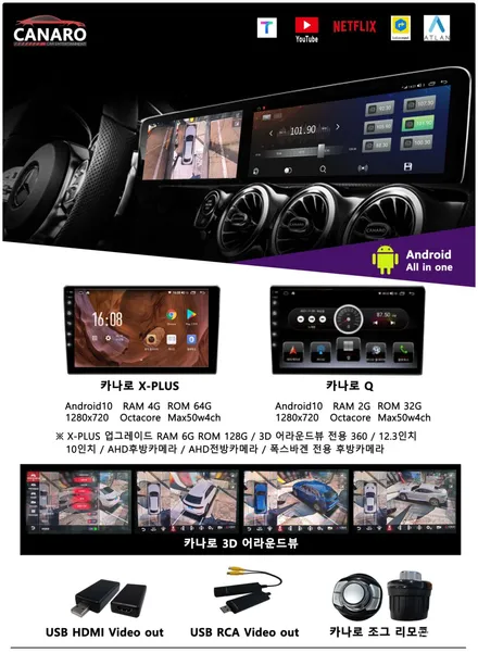 지프 체로키 순정 네비 고장으로 안드로이드 올인원 카나로 X 플러스 장착하고 카플레이 안드로이드 오토 튜닝!! / 수원 권선구, 화성, 광교, 동탄, 용인