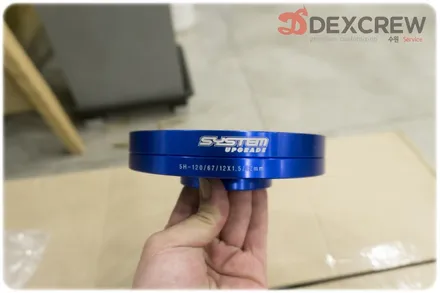 BMW E90 320D 블랙 앤 화이트 시스템 두랄루민 허브 스페이스 12mm, 15mm 튜닝하고 코너링과 자세를 한 번에~!! / 수원 호매실동