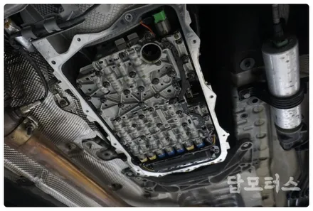 BMW F30 320D ZF8단 미션오일  미션오일팬 필터 교환하고 변속 충격 미션 보호!! / 수원 호매실동