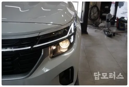 셀토스 만도 프레스티지 인증 합법 LED 전조등 튜닝으로 어두웠던 라이트 야간 운전 시야 확보!! / 수원 권선구, 화성, 광교, 동탄, 용인