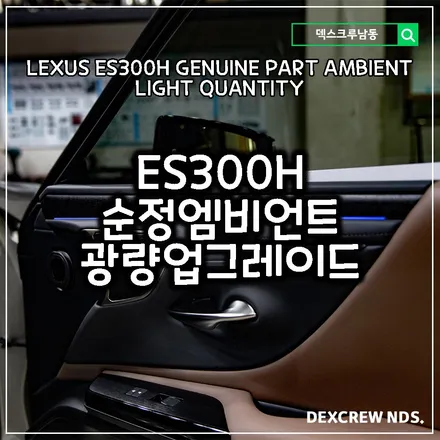 렉서스 ES300H 순정 무드등의 약한 광량을 올려 봅니다 덱스크루 인천에서 깔끔한 작업을 해보세요!