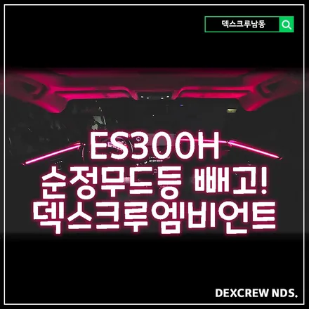 ES300H 순정엠비언트 있는거 아세요?? 보이지도 않는 엠비언트 바꿔버리고 실내 분위기 확- 살려주는 덱스크루 남동점의 엠비언트 작업기!