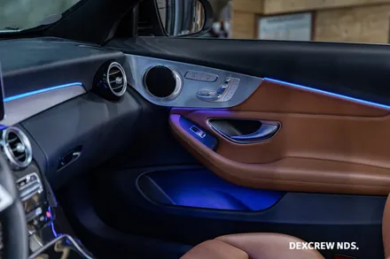 벤츠 C200 W205 컨버터블(까브리올레) 실내 엠비언트 무드등, 덱스크루 인천점(논현)에서 이쁘게 만들어봐요!