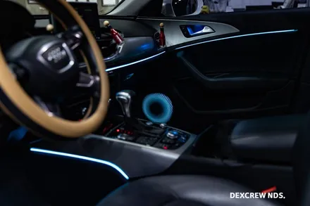 아우디 A6 C7 엠비언트라이트 잘하는 덱스크루 인천 남동점! 아우디 실내 무드등/ AUDI A6 C7 Ambient Light