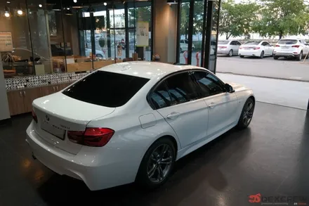 춘천썬팅  BMW 320i  루마썬팅 셋팅과 보조배터리 작업