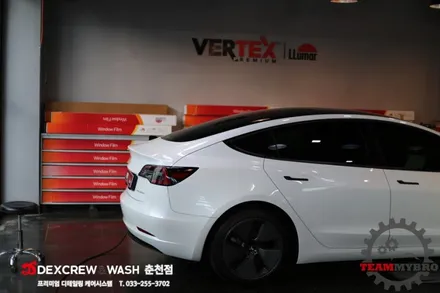 춘천썬팅 테슬라 모델 3 루마썬팅 프리미엄 버텍스 신차 패키지