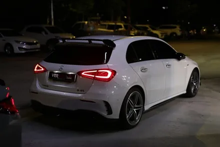 춘천썬팅 벤츠 A45 AMG 정성스러운 신차 패키지 루마 버텍스 작업