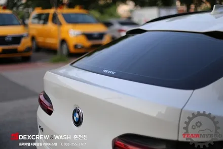 춘천 BMW X4 신차 풀 패키지 작업 루마 버텍스, 유리막 코팅, PPF 필름 작업