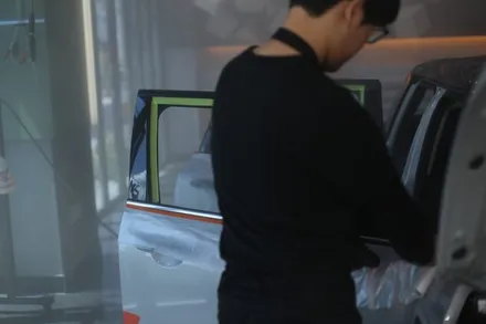 미니 클럽맨 어라운드뷰,후측방,전체무광 PPF,보그