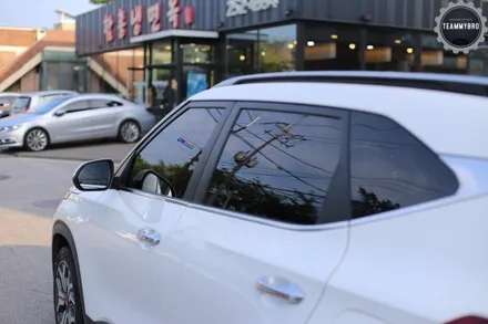 셀토스 춘천썬팅 전문점 팀마이브로 에서 쿠폰썬팅 벗기고 루마 버텍스로!