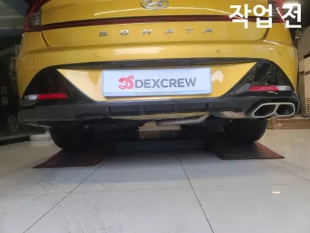 쏘나타 DN8 N 라인 앞 범퍼, N 듀얼 머플러 개조 순정튜닝 ! / 대전 서구