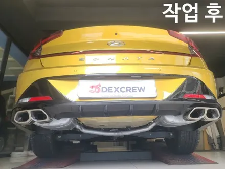 쏘나타 DN8 N 라인 앞 범퍼, N 듀얼 머플러 개조 순정튜닝 ! / 대전 서구