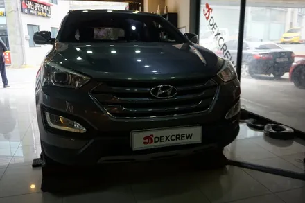 싼타페 DM   자동차 순정 220v 인버터, 순정 2열 메뉴얼커튼 ,합법인증 필립스 led 전조등 작업 리뷰 / 대전 서구 도안동