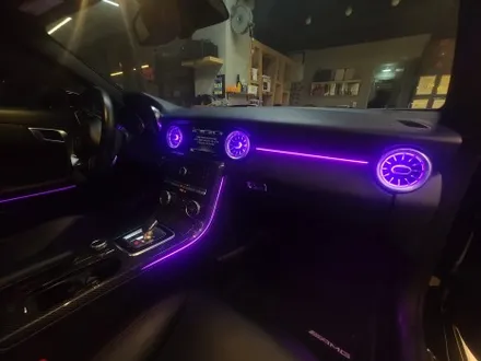 벤츠 SLC 43 amg 자동차 실내 무드등으로 분위기 전환하기! / 대전 서구