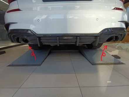 BMW G20 M340i  블랙 크롬 머플러 팁 (트윈) 장착 / 대전 서구