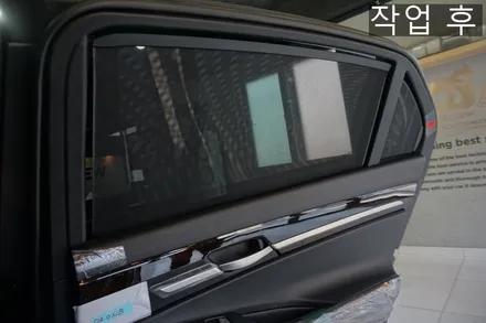 제네시스G90 순정 리어 전동커튼 및 자동차(차량) 뒷좌석 리어 모니터 !!시공!! / 대전 서구 도안동