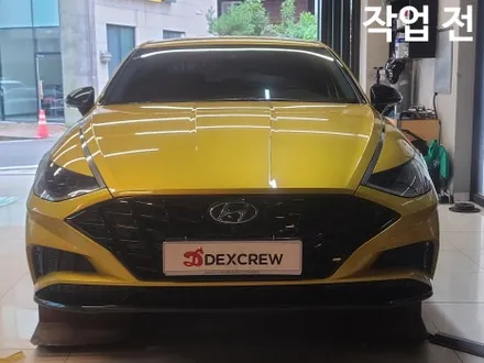 쏘나타 DN8 N 라인 앞 범퍼, N 듀얼 머플러 개조 순정튜닝 ! / 대전 서구
