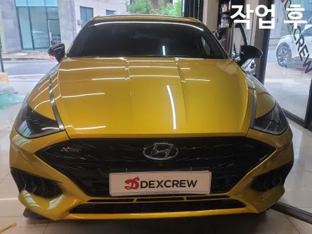쏘나타 DN8 N 라인 앞 범퍼, N 듀얼 머플러 개조 순정튜닝 ! / 대전 서구