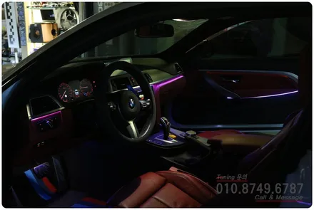 BMW 430i 쿠페(F33) 엠비언트 튜닝 순정은 그대로, 비노출 엠비언트로 완성한 고급 실내 감성~ 로드아우터동탄점
