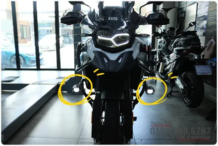 BMW F850GS 브라비오 합법 LED 안개등 장착! 구조변경 가능한 GS 필수 라이팅 튜닝 | 로드아우터 동탄점