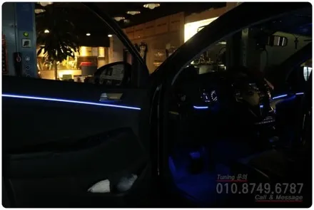 올뉴투싼 DMX 비노출 무선 LED 아크릴 엠비언트 무드등 튜닝~ 로드아우터동탄점