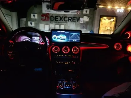 벤츠GLC 350e 와이드 안드로이드 올인원 모니터, 64색 송풍구, 전동트위터 엠비언트 무드등 장착기!