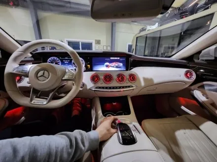16년식 벤츠 S63amg 7색 송풍구 엠비언트라이트 장착기, 커스텀 엠비언트