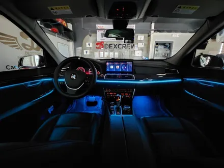 BMW 5시리즈 5GT 실내 엠비언트라이트 무드등 장착, 블루투스 연동