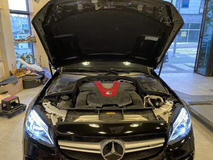 페이스리프트 W205  벤츠 C43 AMG 4matic 보조ECU 칩튠으로 400마력 이상 출력 만들기, 레이스칩 GTS BLACK 고고!!