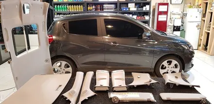 시흥시 배곧신도시 자동차 튜닝  정왕동 자동차 튜닝 월곶동 자동차 튜닝 스파크 엠보싱작업입니다.^^ / 경기 시흥