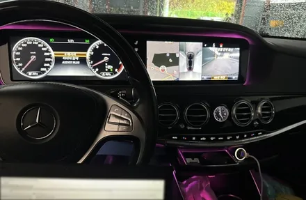 벤츠 S클래스 S350d (W222) - 어라운드뷰 화면이 이상하게 뒤틀린 깨짐 증상, 수리! / 대전 서구 탄방동