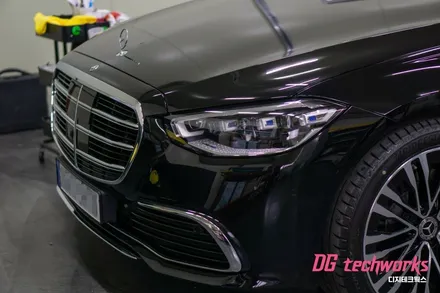 대구 벤츠 S450L 새옷입히기 , 화이트 전체랩핑 시공 / 대구 달성군