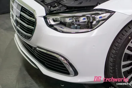 대구 벤츠 S450L 새옷입히기 , 화이트 전체랩핑 시공 / 대구 달성군