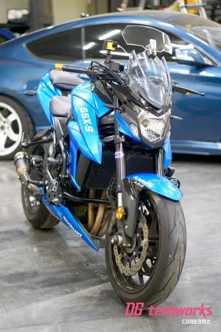 대구랩핑 스즈키 S750 블루 전체랩핑 바이크랩핑 / 대구 달성군