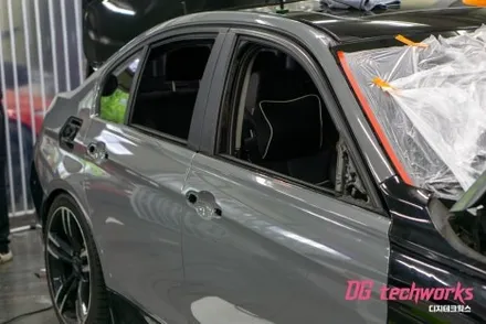 대구 랩핑 전문 BMW 3시리즈 전체 랩핑 재 시공 / 대구 달성군