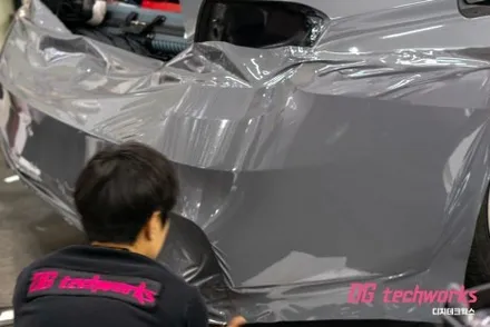 대구 랩핑 전문 BMW 3시리즈 전체 랩핑 재 시공 / 대구 달성군