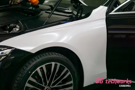 대구 벤츠 S450L 새옷입히기 , 화이트 전체랩핑 시공 / 대구 달성군