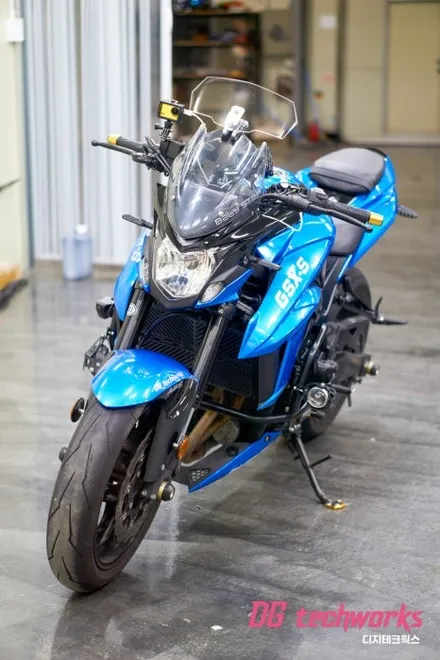 대구랩핑 스즈키 S750 블루 전체랩핑 바이크랩핑 / 대구 달성군