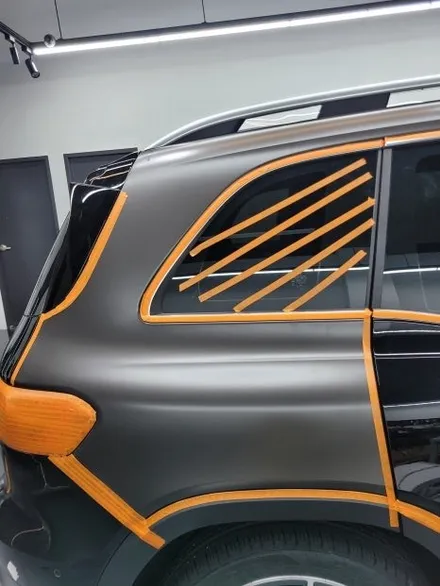 동탄랩핑 벤츠 AMG GLB 35 사틴다크바솔트 전체랩핑 맞춤 색상 / 동탄 산척동