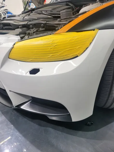 화성차량랩핑  bmw328I 사틴블랙 유동성을 고려해 광범위하게 진행 / 동탄 산척동