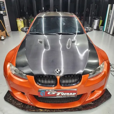 창원랩핑 - BMW M3 본넷 랩핑제거및 요즘 \