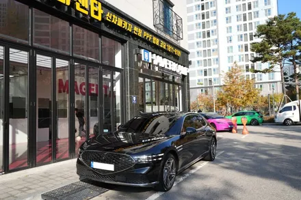 제네시스g90 하버캠프 세라믹본드로 썬팅 재시공한 이유? 남양주티벡스 / 남양주 다산동