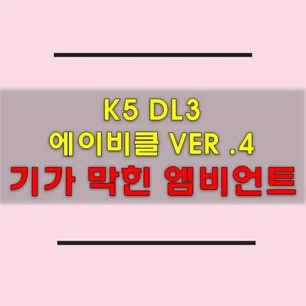 K5 DL3 엠비언트 에이비클로 안전하고 확실하게 ! / 인천 남동구