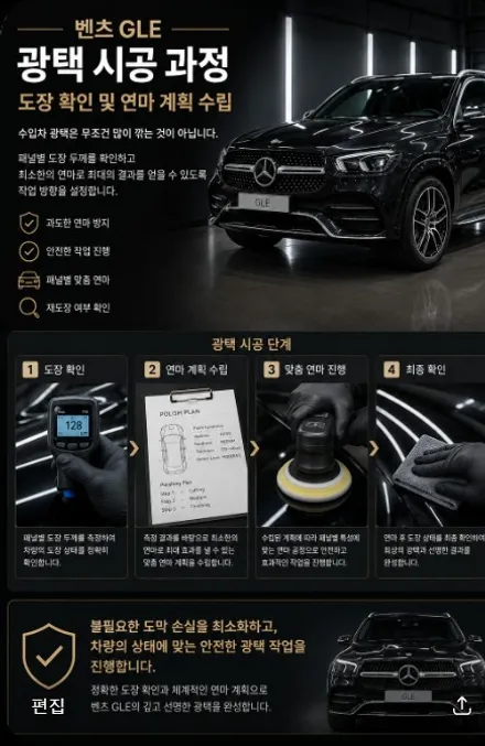 벤츠 GLE 광택 시공 되살아난 프리미엄 SUV / 인천 남동구