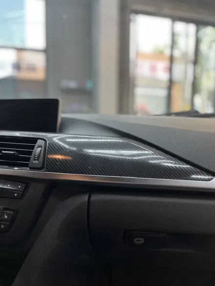 멋 없는 우드 톤 BMW 3시리즈 카본랩핑으로 멋있게 꾸며보자!! / 인천 남동구