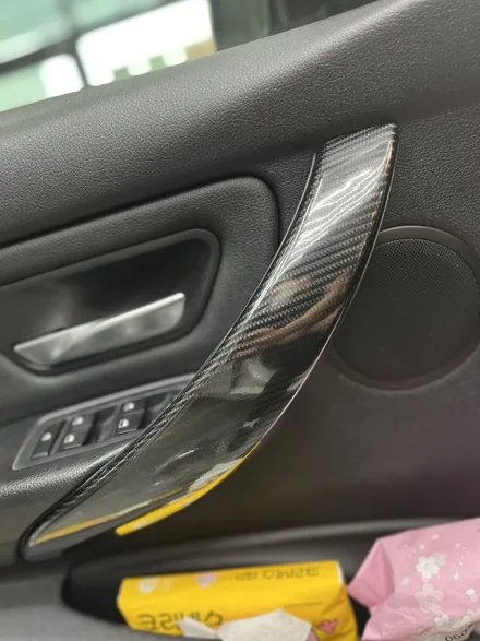 멋 없는 우드 톤 BMW 3시리즈 카본랩핑으로 멋있게 꾸며보자!! / 인천 남동구