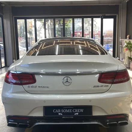 인천썬팅 벤츠 S63 AMG 블락포디 스카이블루 시공 / 인천 남동구
